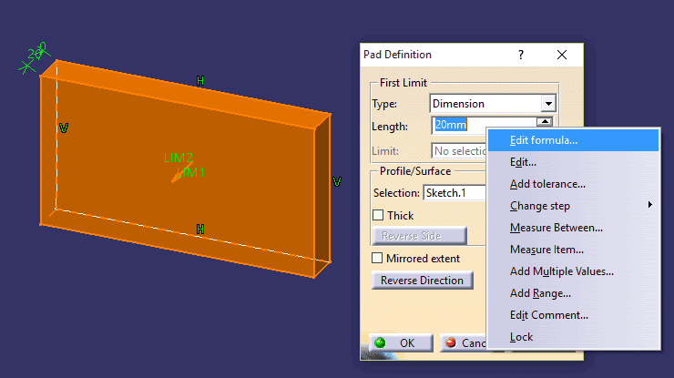 Dica Catia V5 - Criação de formulas